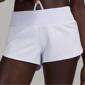 LULULEMON Speed Up Low-Rise Lined Short 2.5" Coloe Pastle Blue Size 4